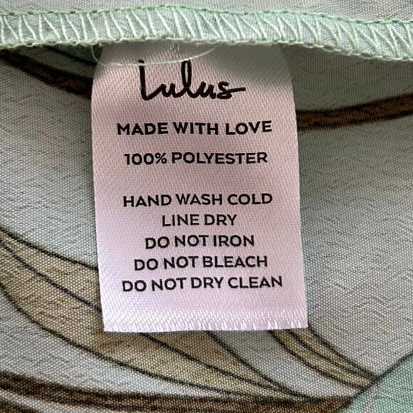 Lulus Short Sleeve Mini Shirt Dress Women Garden Green Preppy Spring Size XL - Picture 8 of 8